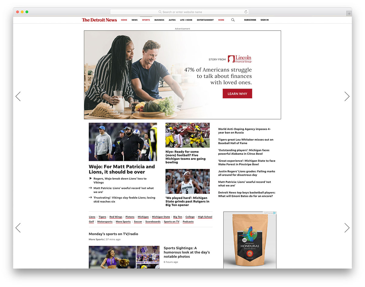 17 sports blogs design