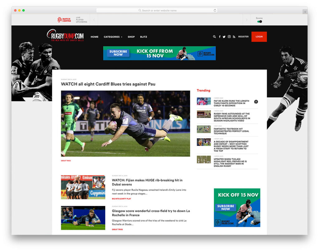 8 sports blogs design 2