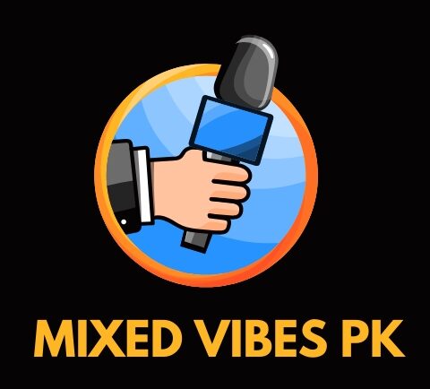 black and blue illustrative news & politics logo